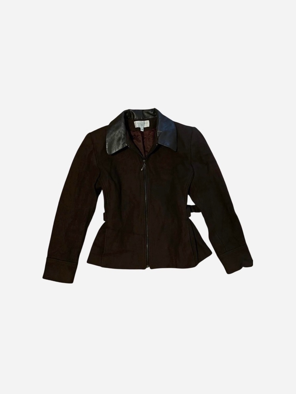 Casual Corner Vintage Brown Women’s Wool Jacket Size Small